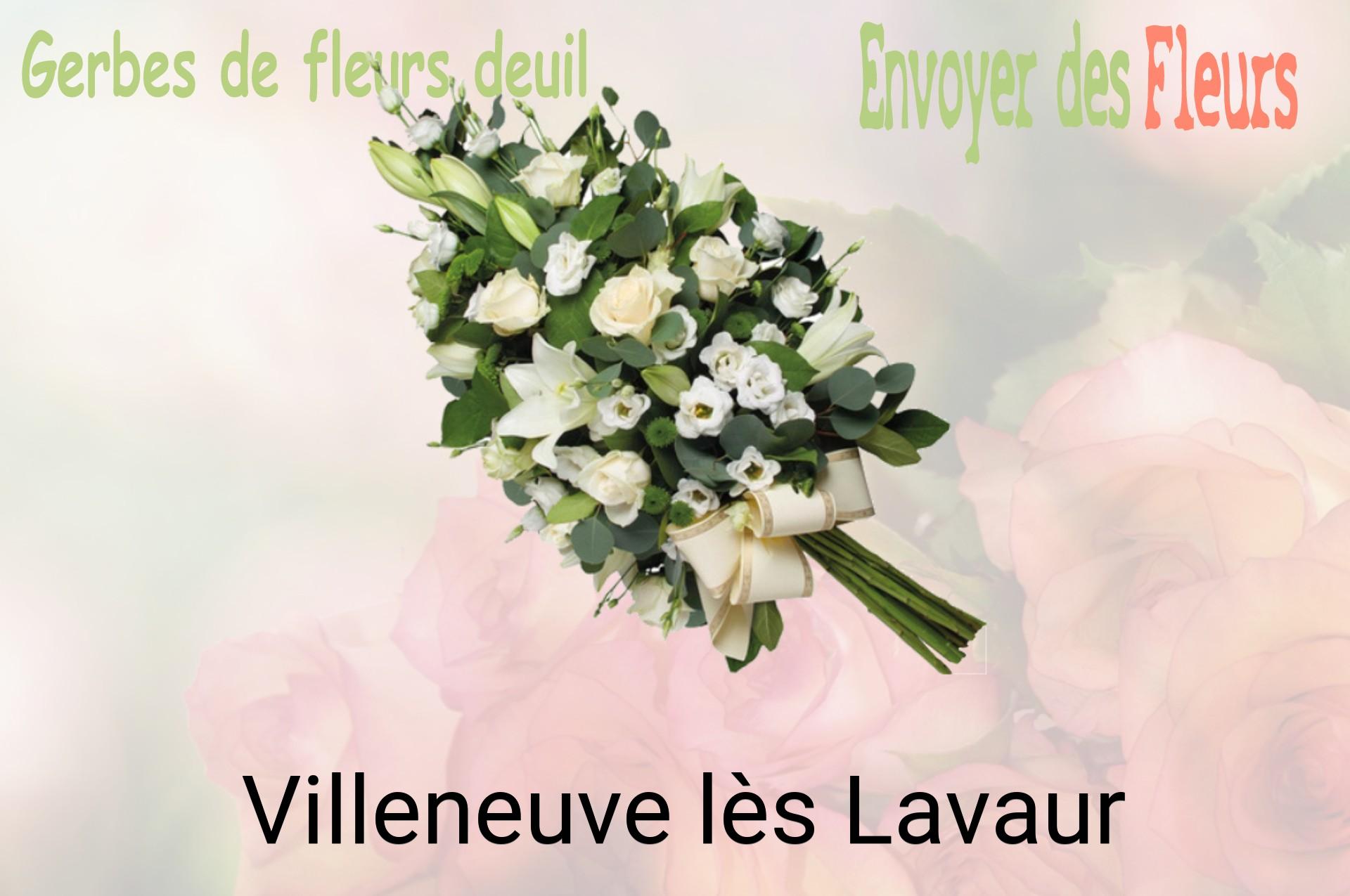 Gerbe de fleurs de deuil livrée à Villeneuve-lès-Lavaur